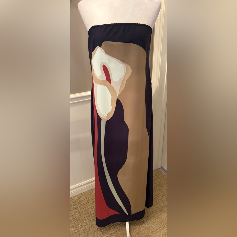 Floral Strapless Maxi Dress